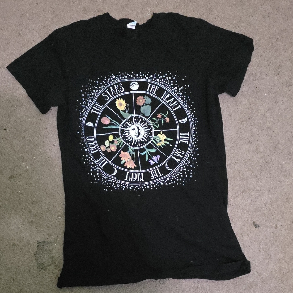 Black Graphic Short Sleeve Tee